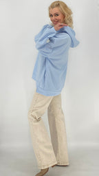 Hoodie in Rosa, Pink, Beige, Blau