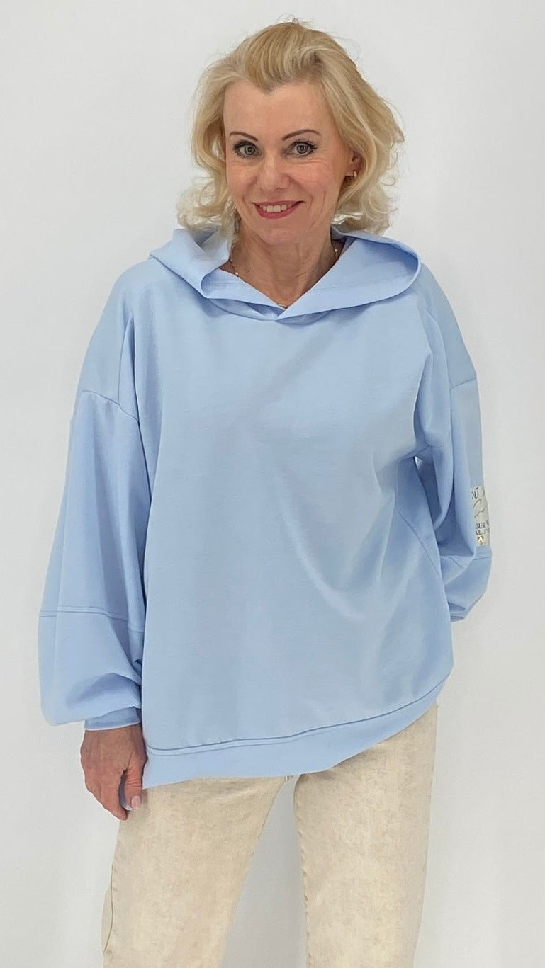 Hoodie in Rosa, Pink, Beige, Blau