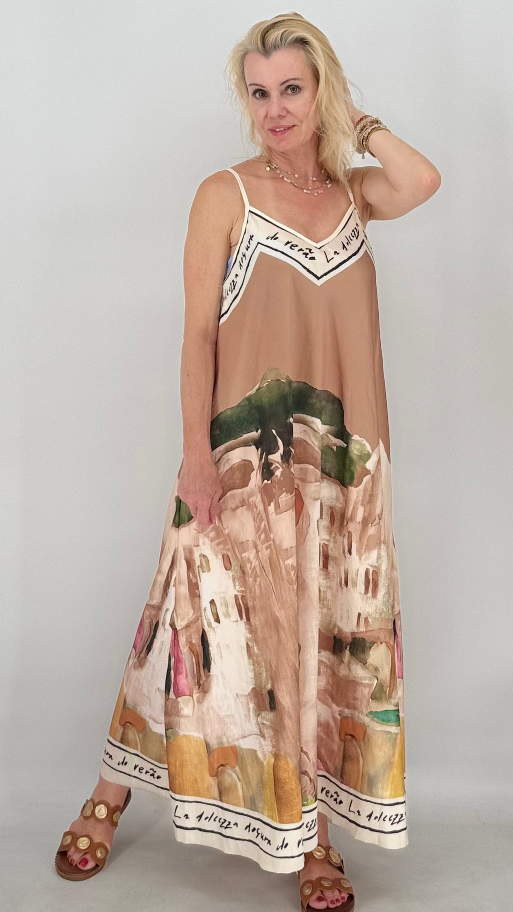 Sommer Kleid in vielen Farben, Viskose/Seide