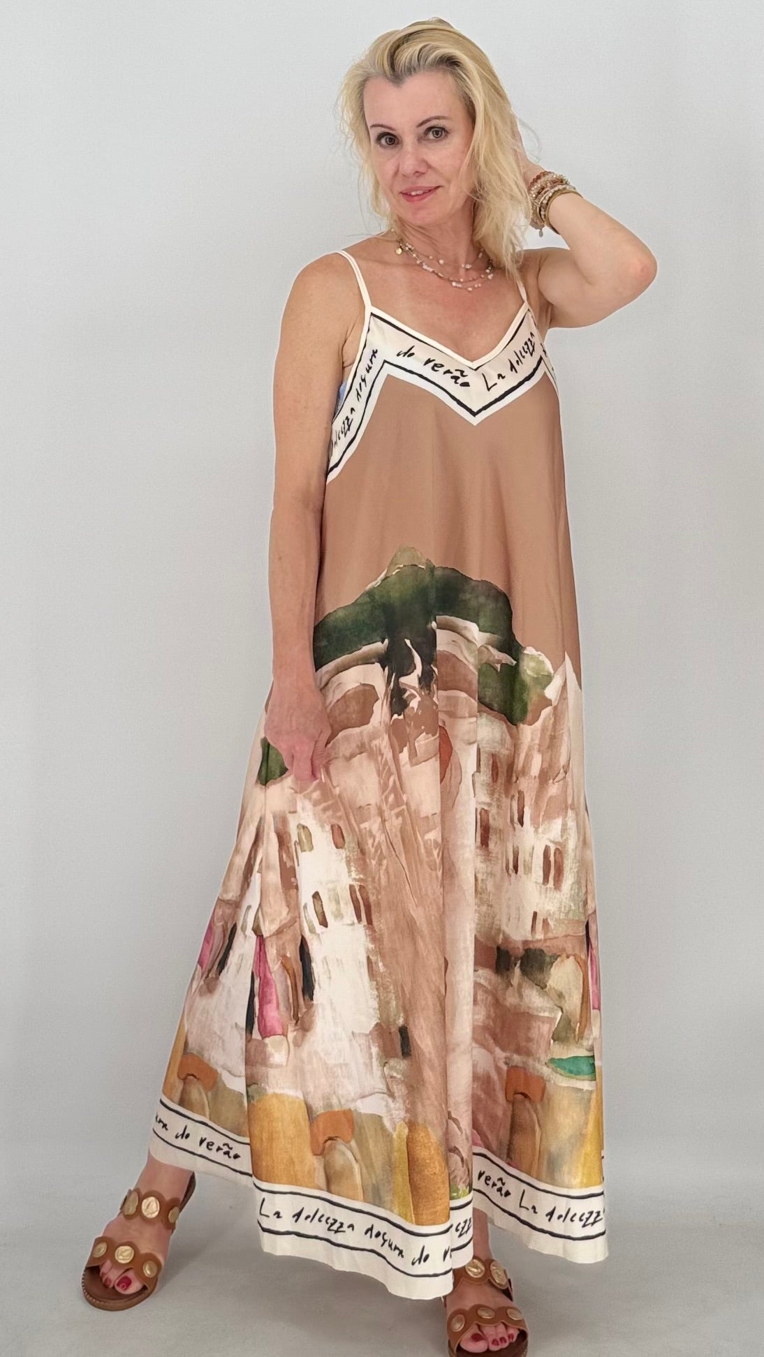 Sommer Kleid in vielen Farben, Viskose/Seide
