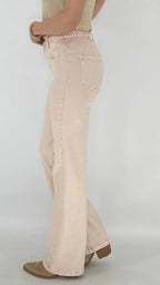Mid Waist Jeans, hellrosa - By Elena FashionBy Elena Fashion