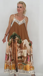 "Dolce Vita" Sommer Kleid in vielen Farben, Viskose/Seide