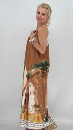 "Dolce Vita" Sommer Kleid in vielen Farben, Viskose/Seide