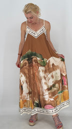 "Dolce Vita" Sommer Kleid in vielen Farben, Viskose/Seide