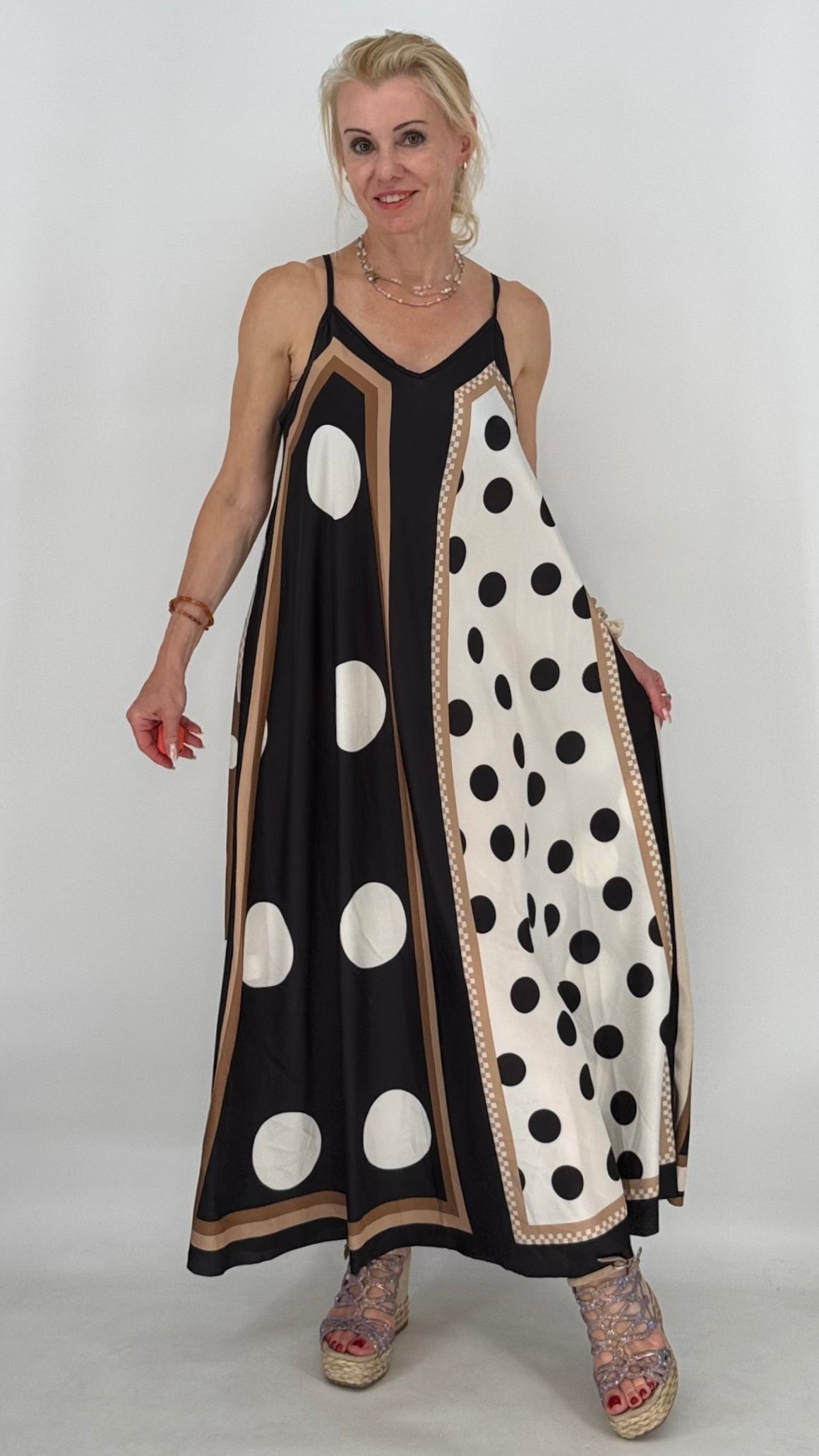 Lieblings Sommer-Kleid "Pretty Woman" in vielen Farben, Viskose/Seide