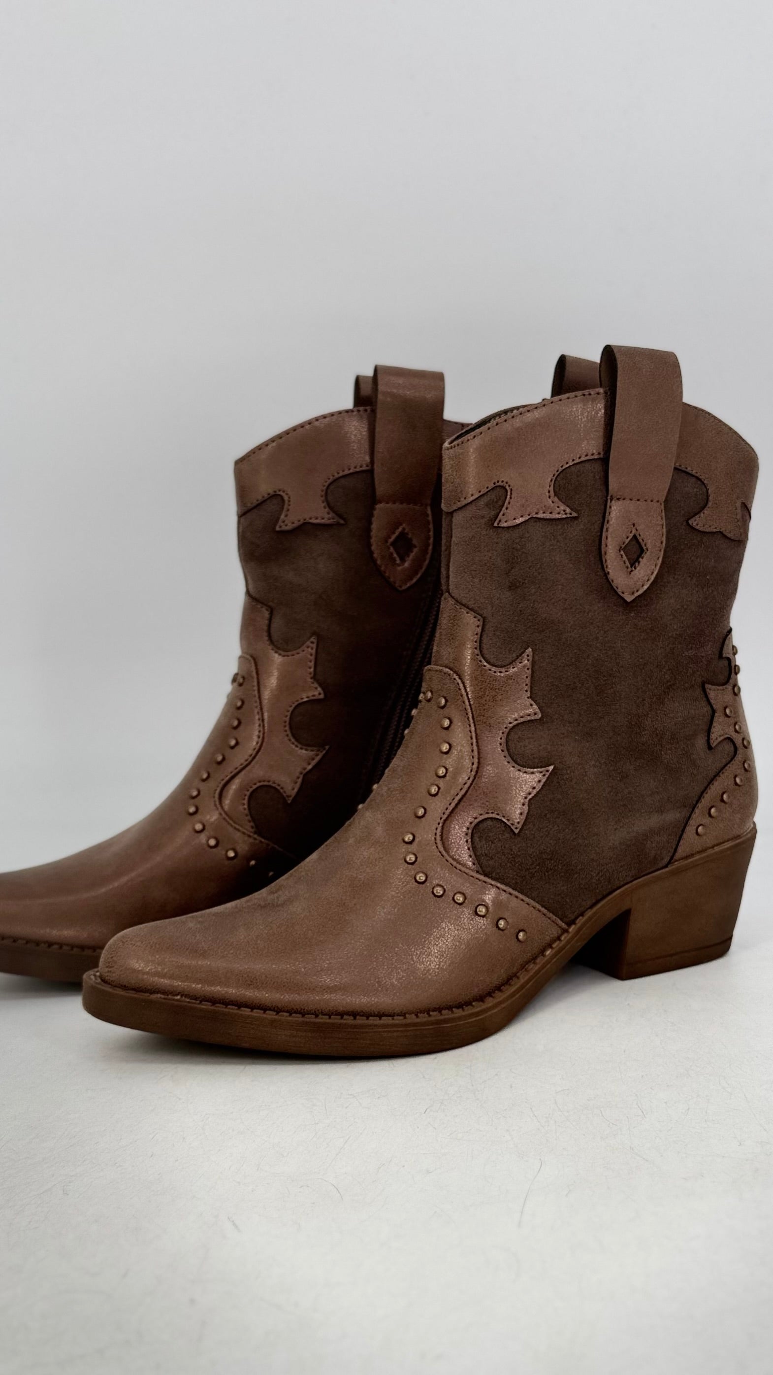 Cowboy Stiefelette DES8001, braun