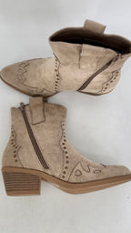 Cowboy Stiefelette, Beige