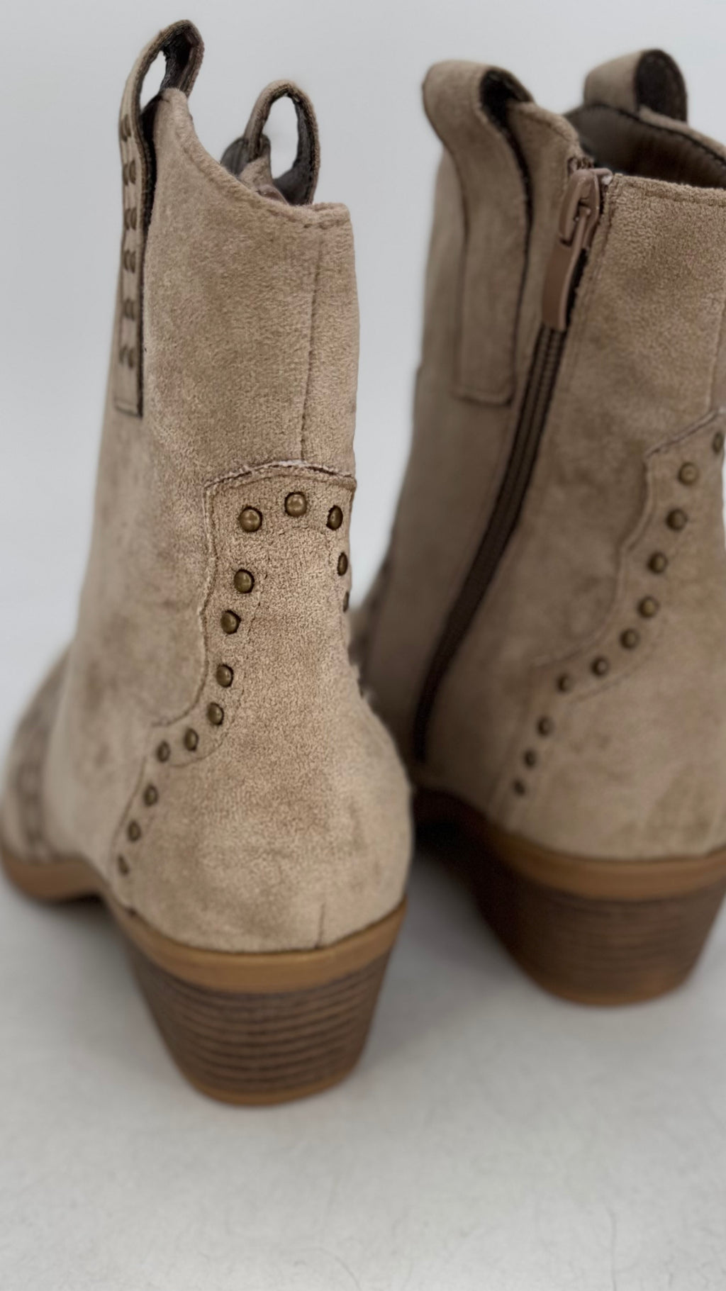 Cowboy Stiefelette, Beige