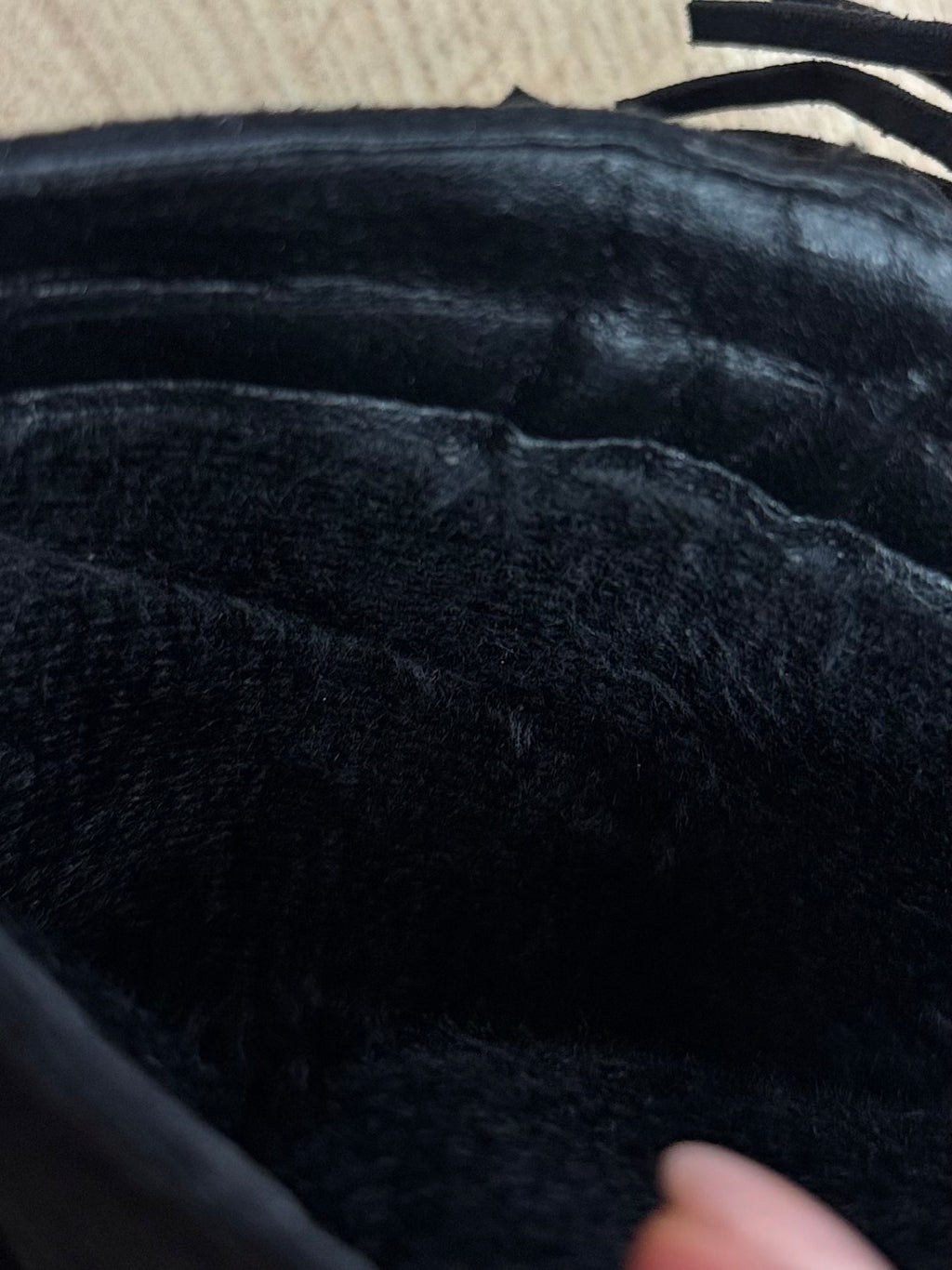 Stiefeletten mit Fransen T312, Schwarz