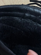 Stiefeletten mit Fransen T312, Schwarz