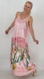 "Bella Toscana" Sommer Kleid, Viskose/Seide