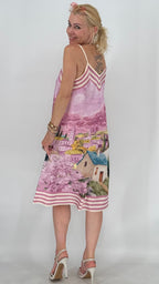 "Bella Mia", Sommer Kleid Viskose/Seide