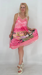 "Bella Mia", Sommer Kleid Viskose/Seide