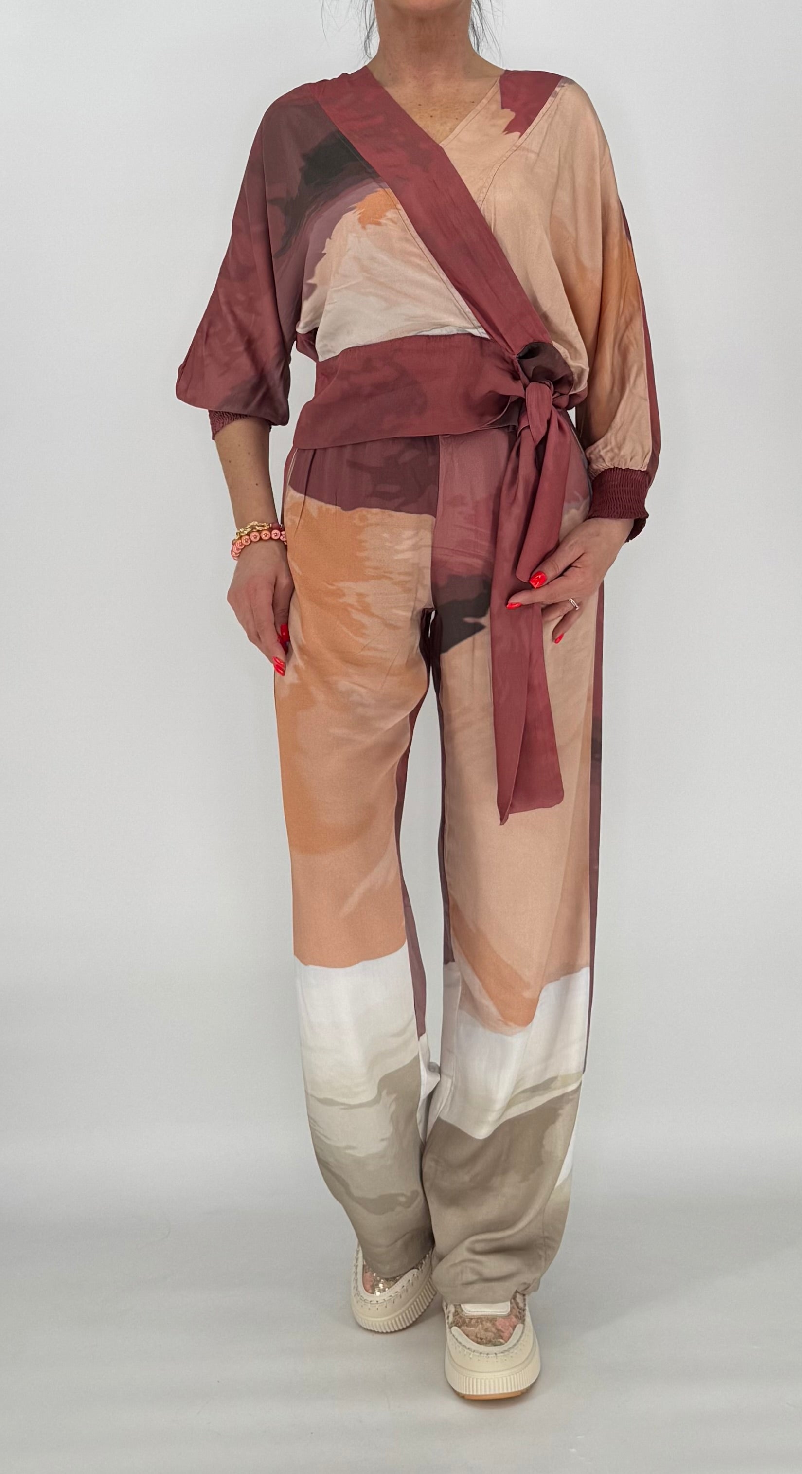 Bluse NÜ Berry Red Mix 8306-40