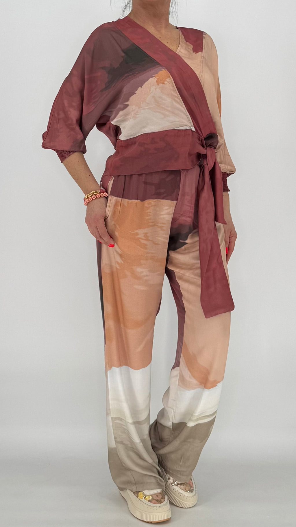 Bluse NÜ Berry Red Mix 8306-40