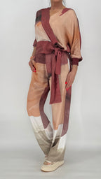 Bluse NÜ Berry Red Mix 8306-40