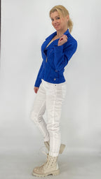 Bikerjacke aus Wildlederimitat