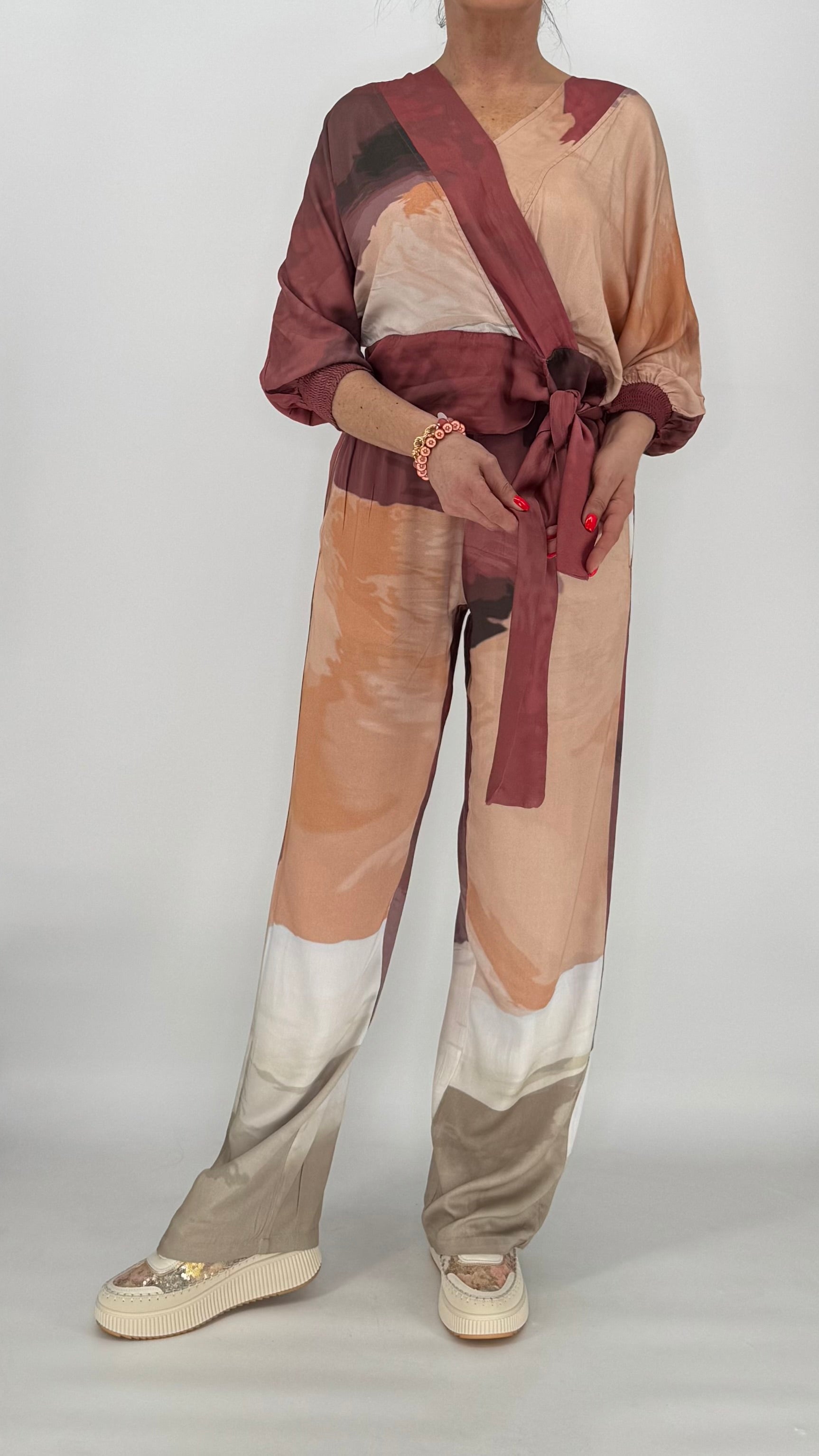 Bluse NÜ Berry Red Mix 8306-40