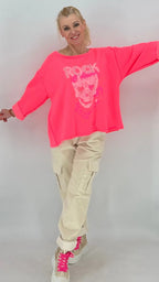 Cargohose im Cord - Look, creme, pink - By Elena FashionBy Elena Fashion