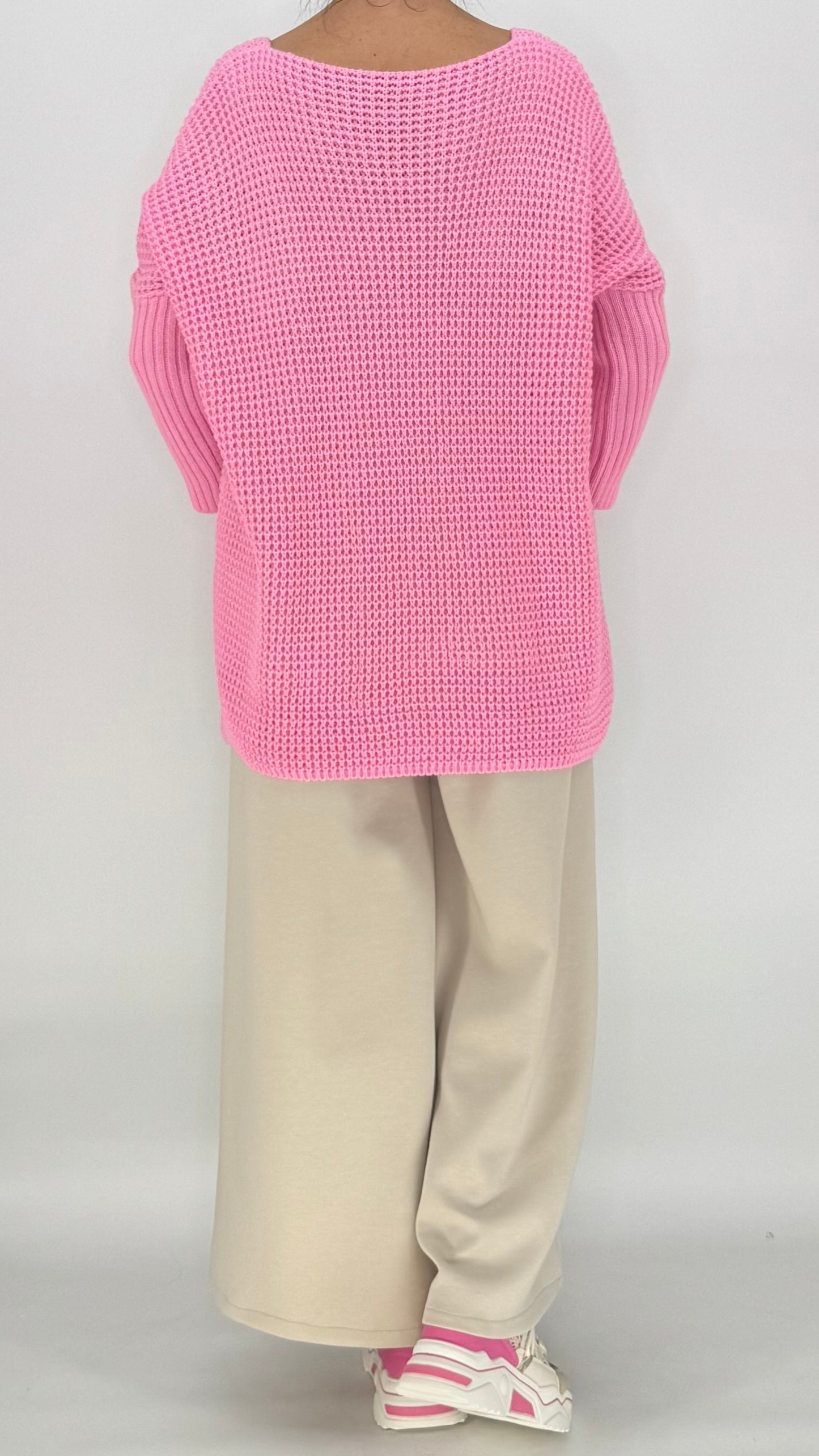 Netz Shirt "MM" rosa