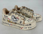 Sneaker NAN - KU "Smiley", beige, schwarz - By Elena FashionBy Elena Fashion