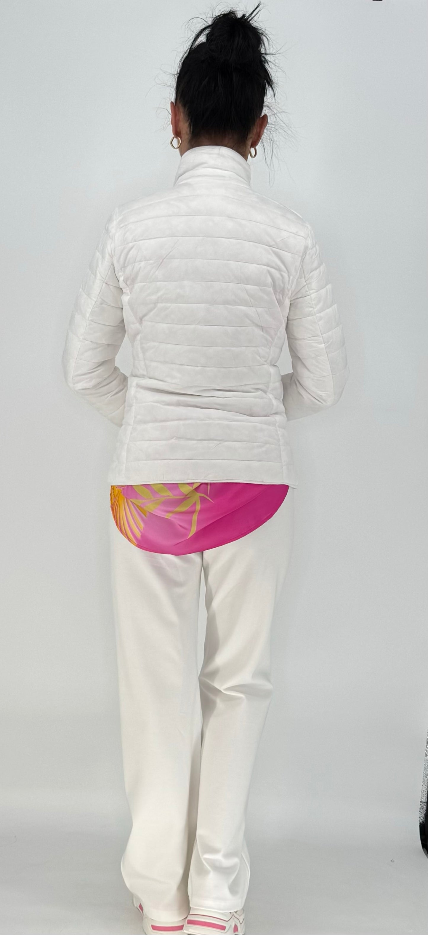 Steppjacke in weiß