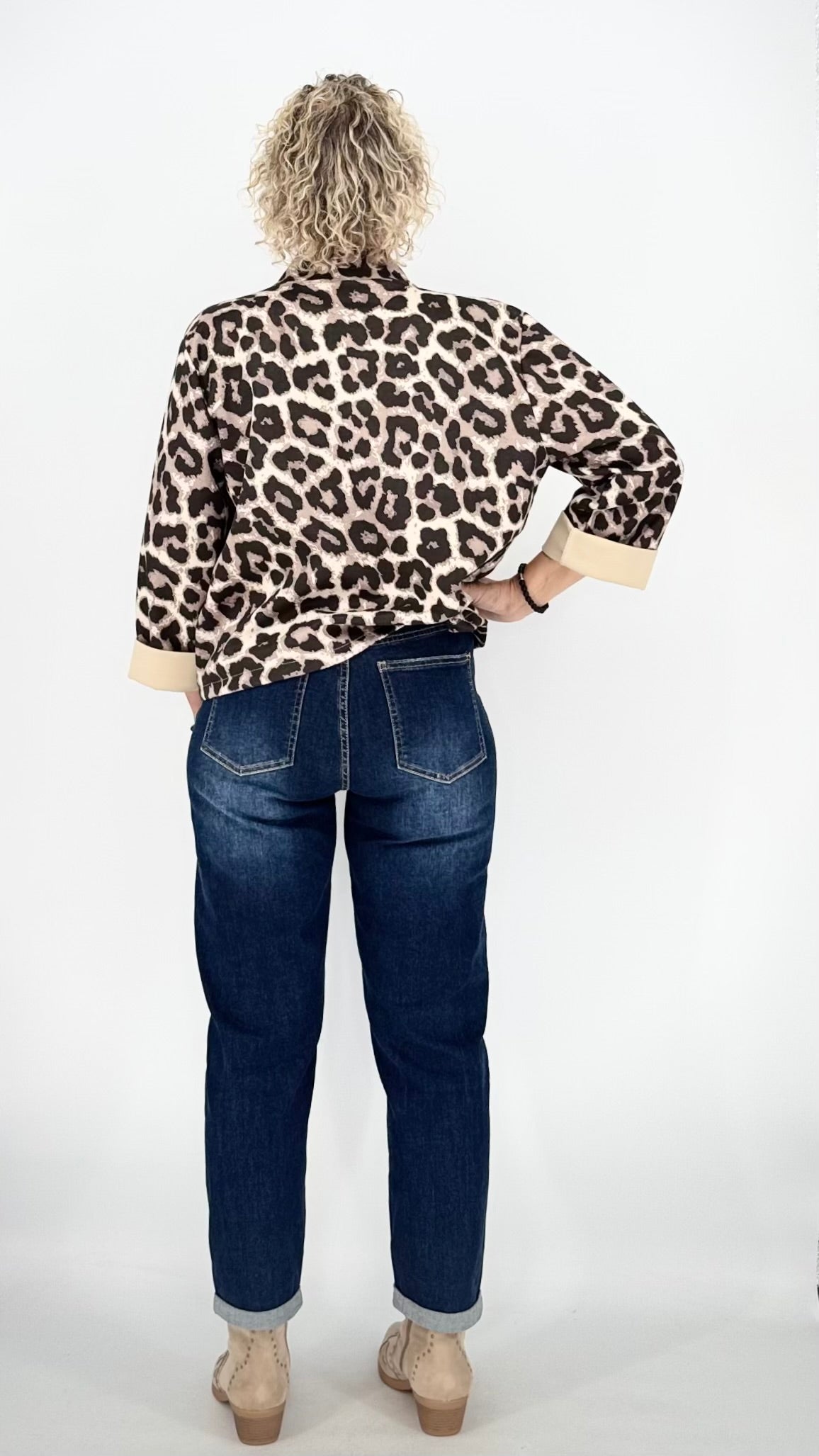 Jeans Hose mit kleinen Umschlag