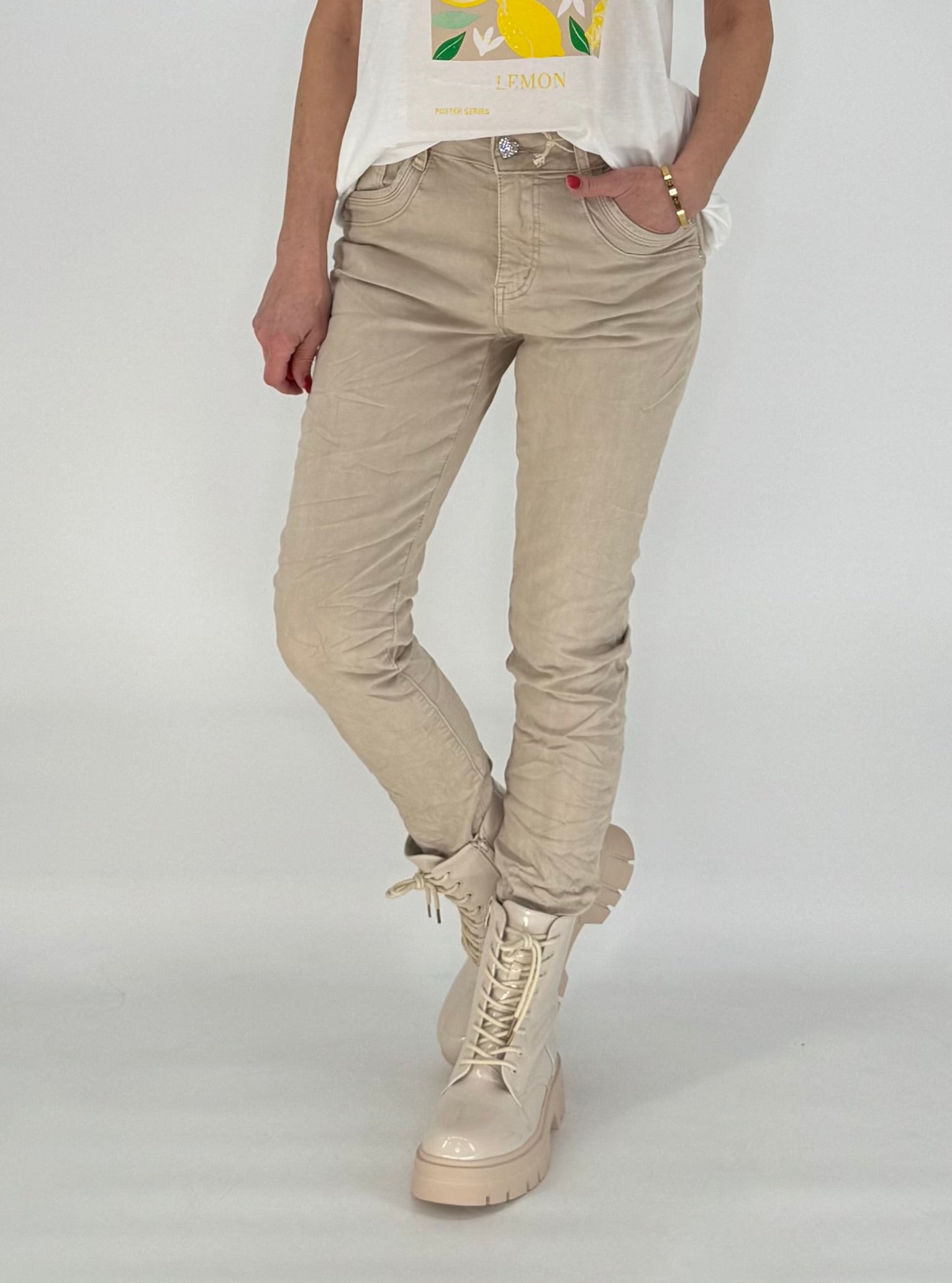 Jeans Hose Jewelly beige JW2573-14
