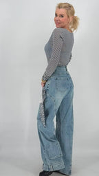 Wide - Leg Jeans - By Elena FashionBy Elena Fashion