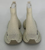 Sneaker Textil mit strasssteinen, creme