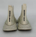 Sneaker Textil mit strasssteinen, creme