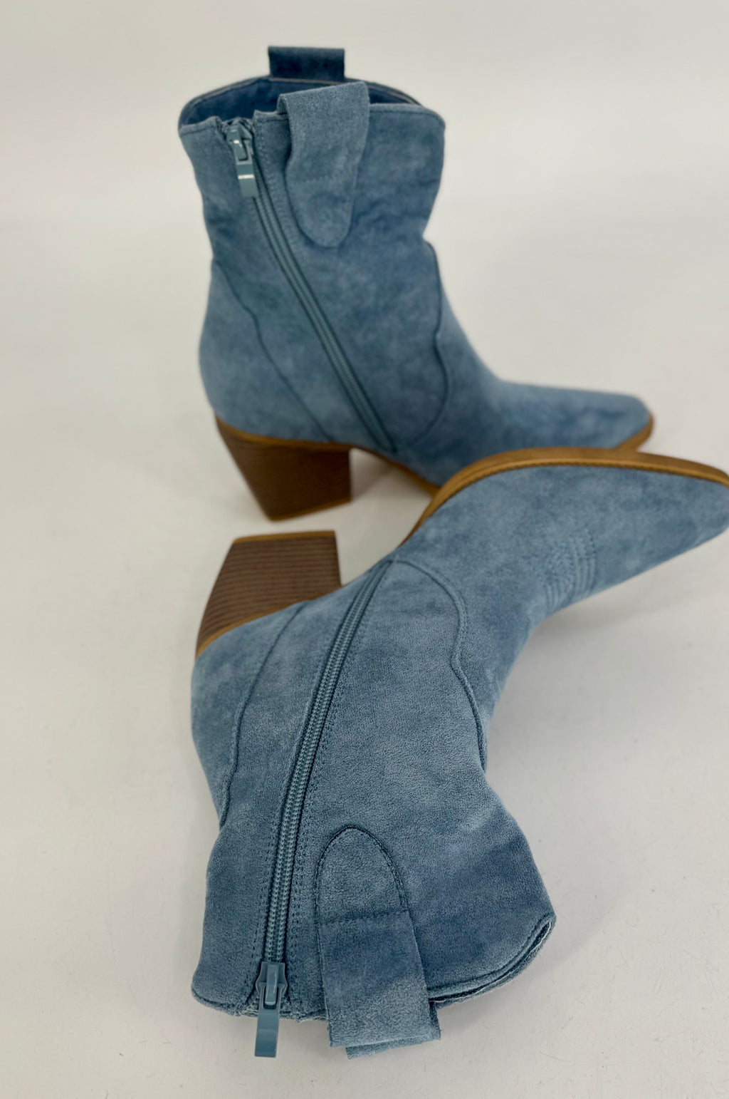 Stiefel, Cowboystiefel kurz blau DE326S