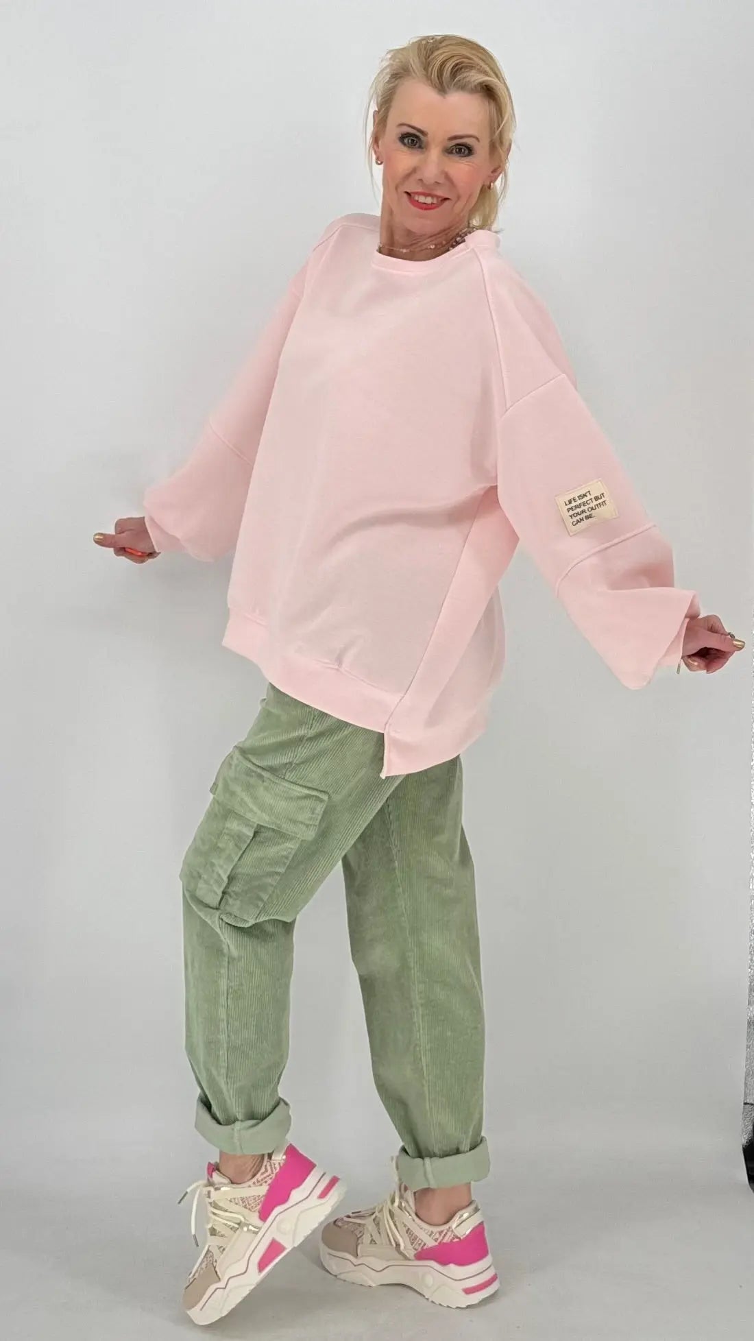 Cargohose im Cord - Look, beige, schwarz, salbei - By Elena FashionBy Elena Fashion