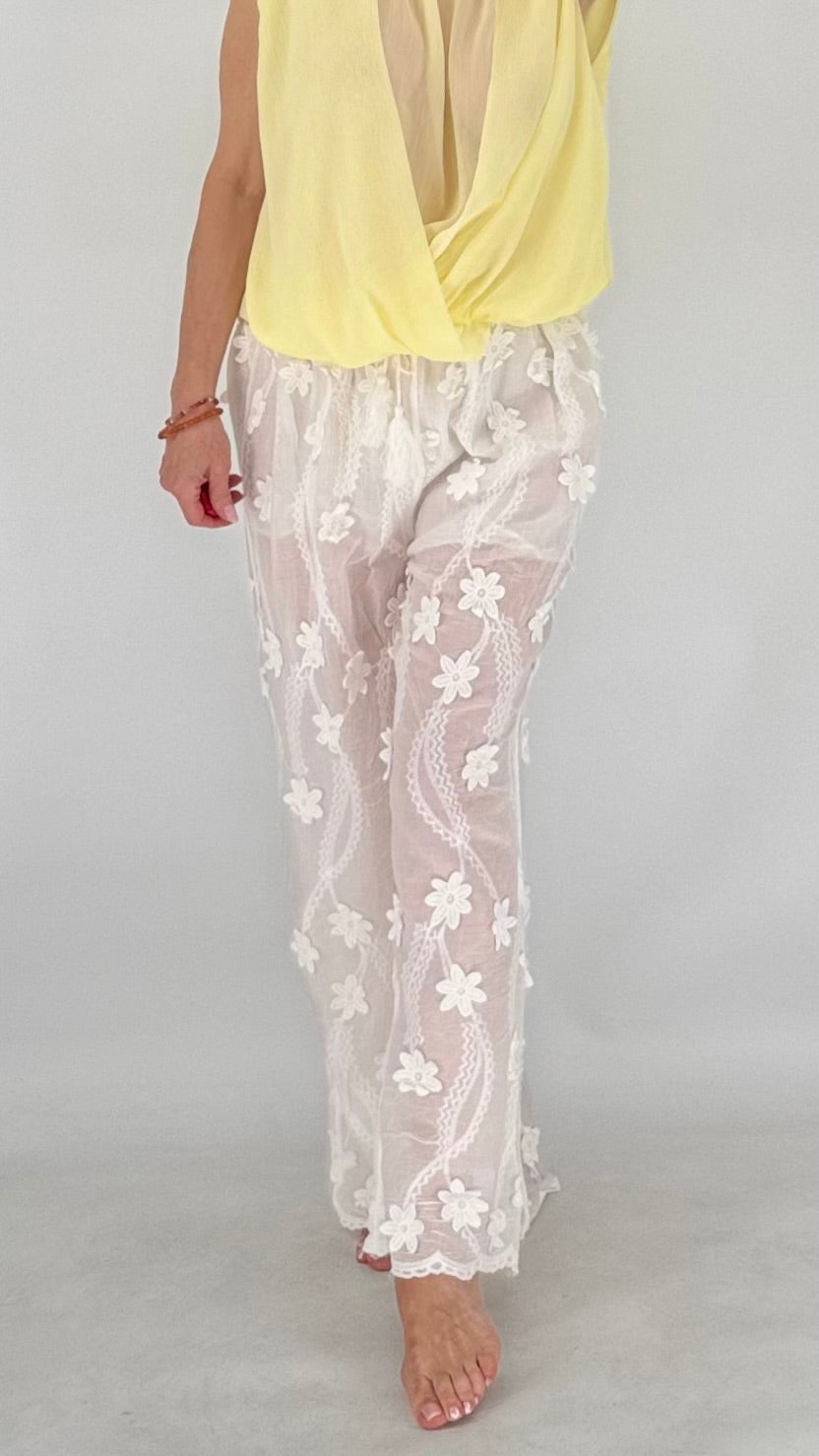 ESViViD Boho Hose "Chick" in Weiß