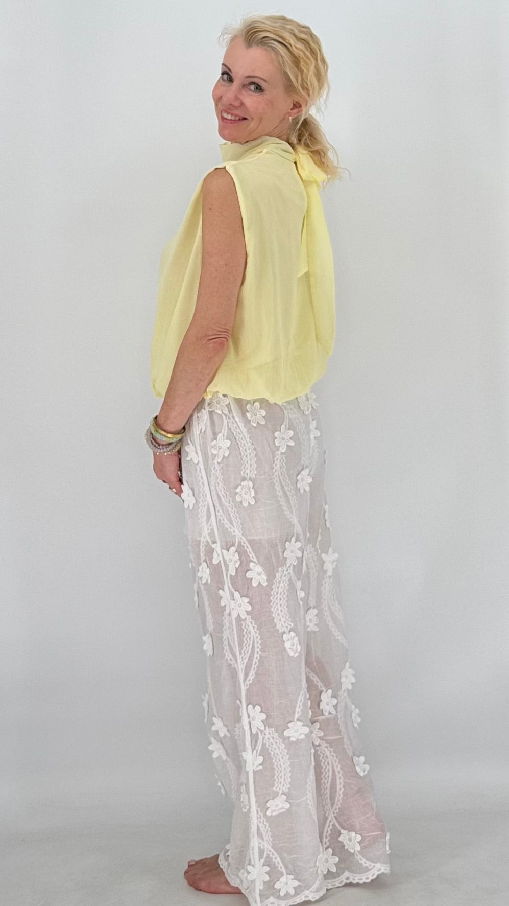 ESViViD Boho Hose "Chick" in Weiß