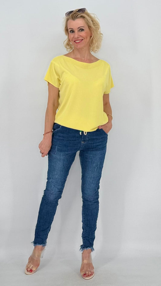 Jeans Hose, dunkelblau