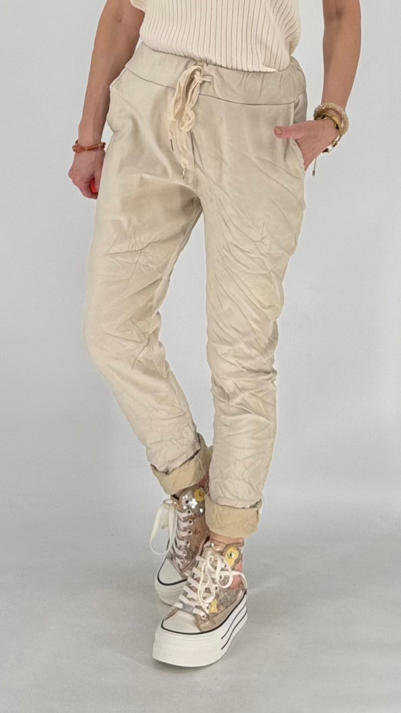 Jogpants Velours-Optik