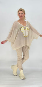 Netz Shirt mit Mickey Print