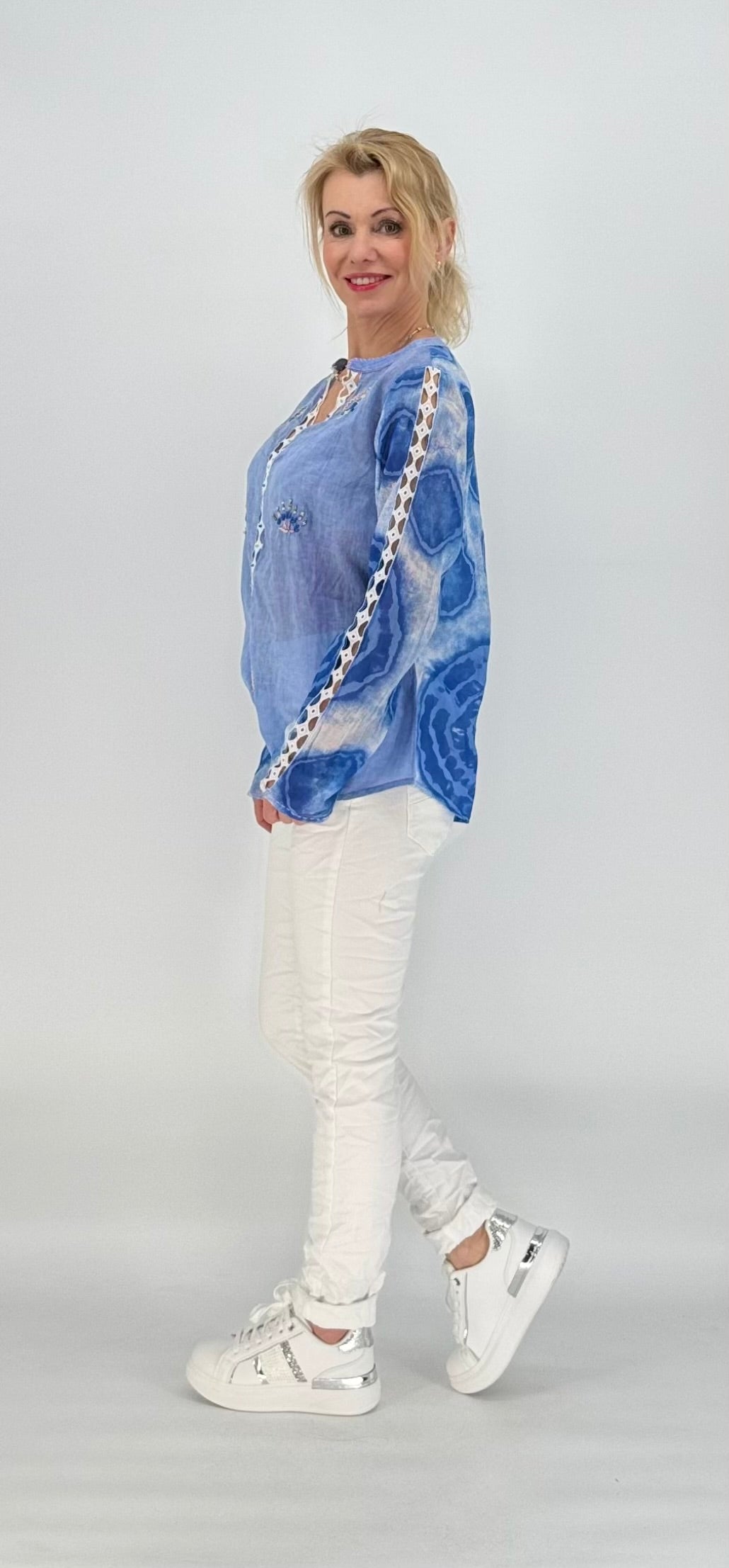 Tunika Bluse mit schönen Details