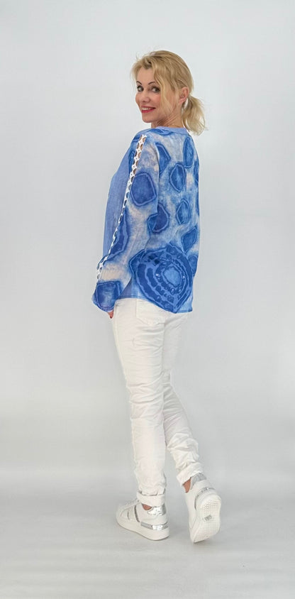 Tunika Bluse mit schönen Details