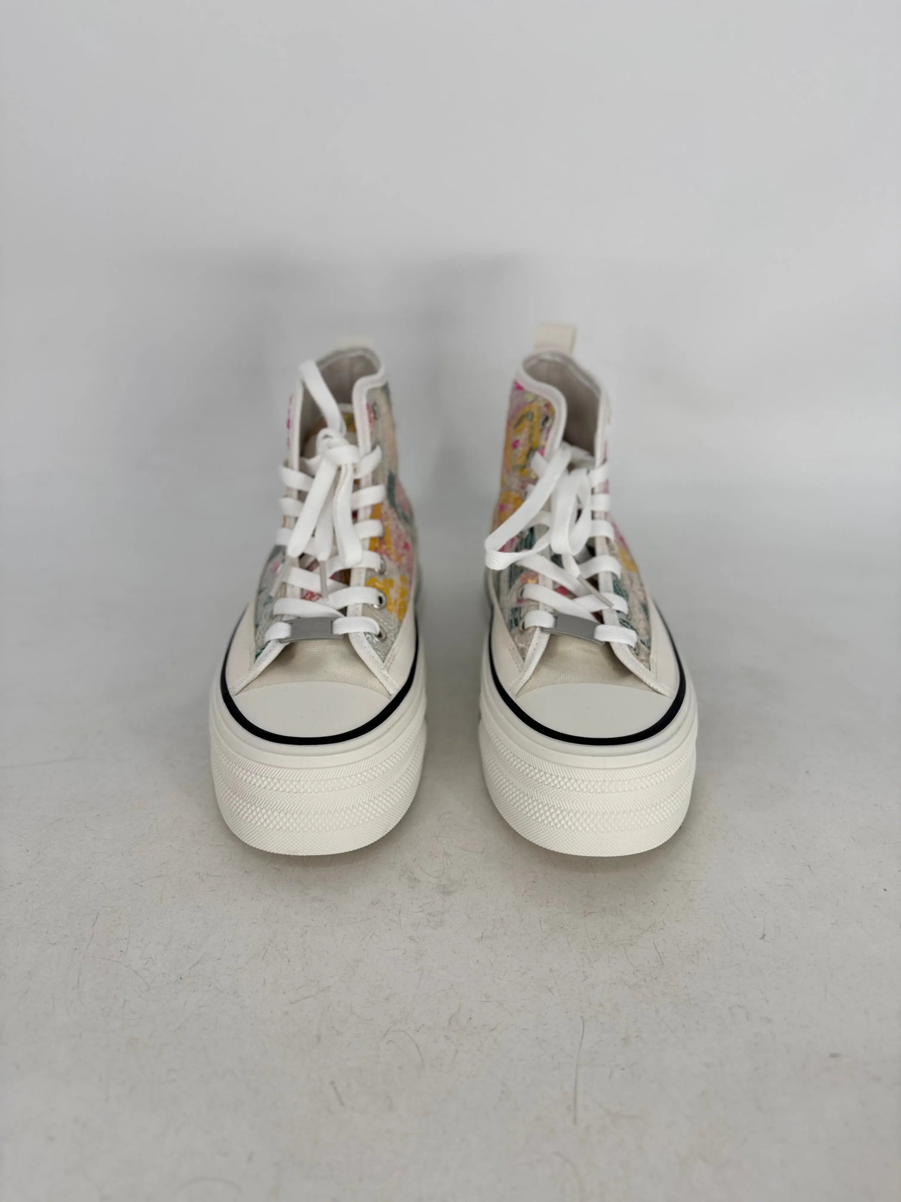Sneaker mit bunten floralen Pailleten, 8/131 - By Elena FashionBy Elena Fashion
