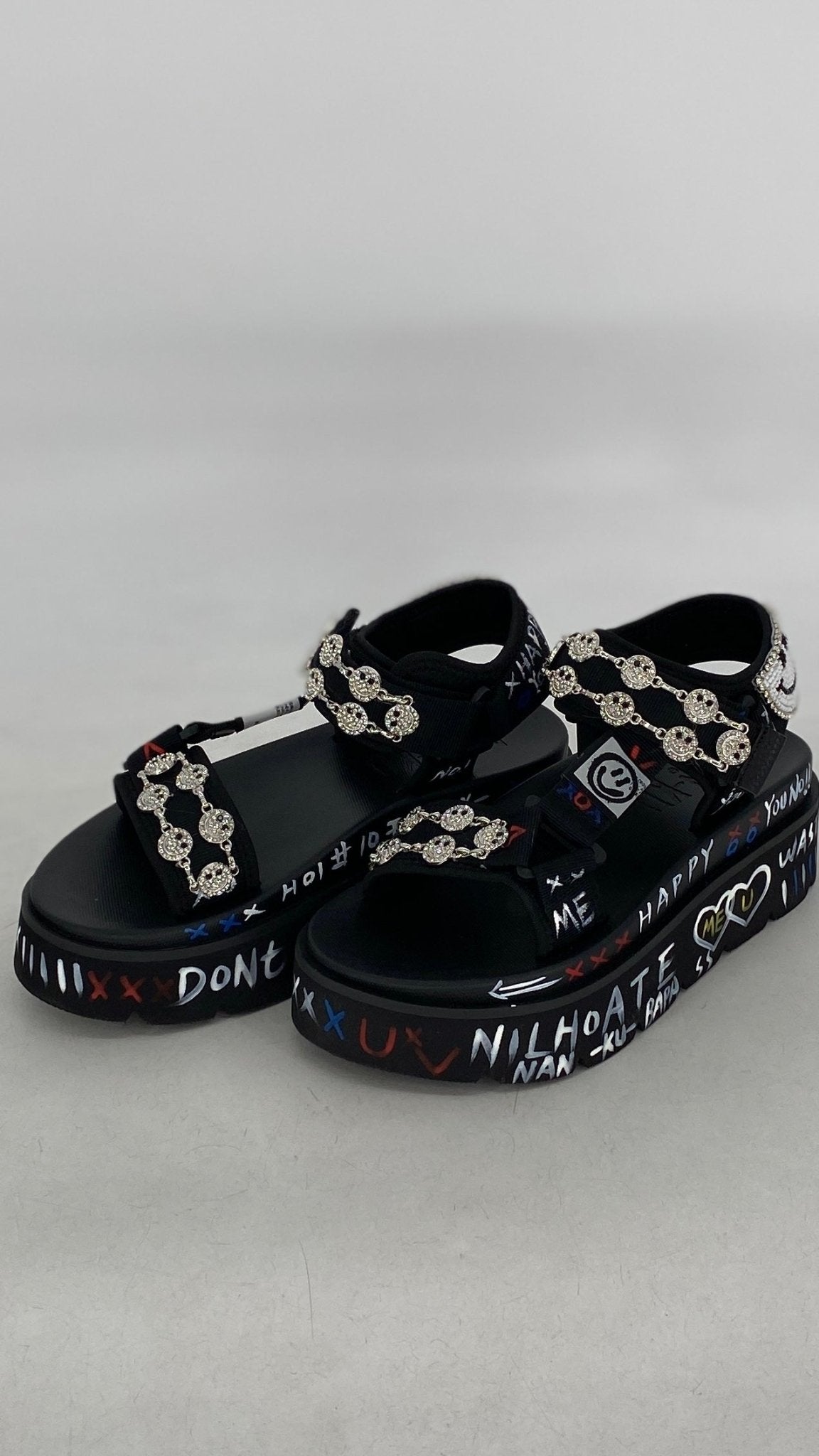 Sandalen NAN - NU "HAPPY", schwarz, creme - By Elena FashionBy Elena Fashion