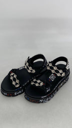 Sandalen NAN - NU "HAPPY", schwarz, creme - By Elena FashionBy Elena Fashion