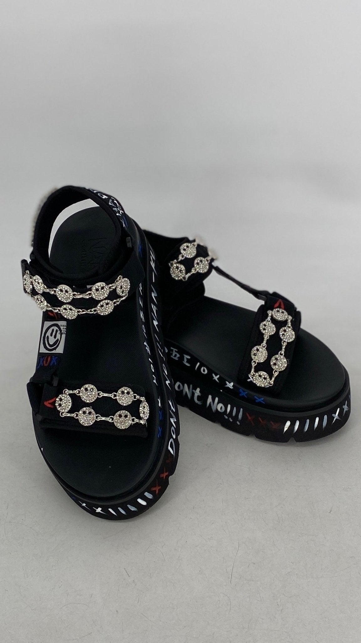 Sandalen NAN - NU "HAPPY", schwarz, creme - By Elena FashionBy Elena Fashion