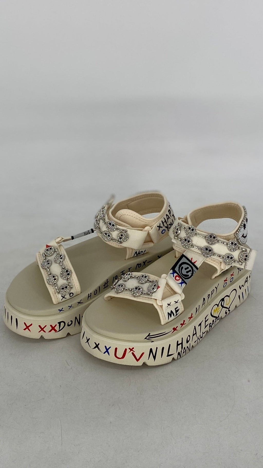 Sandalen NAN - NU "HAPPY", schwarz, creme - By Elena FashionBy Elena Fashion