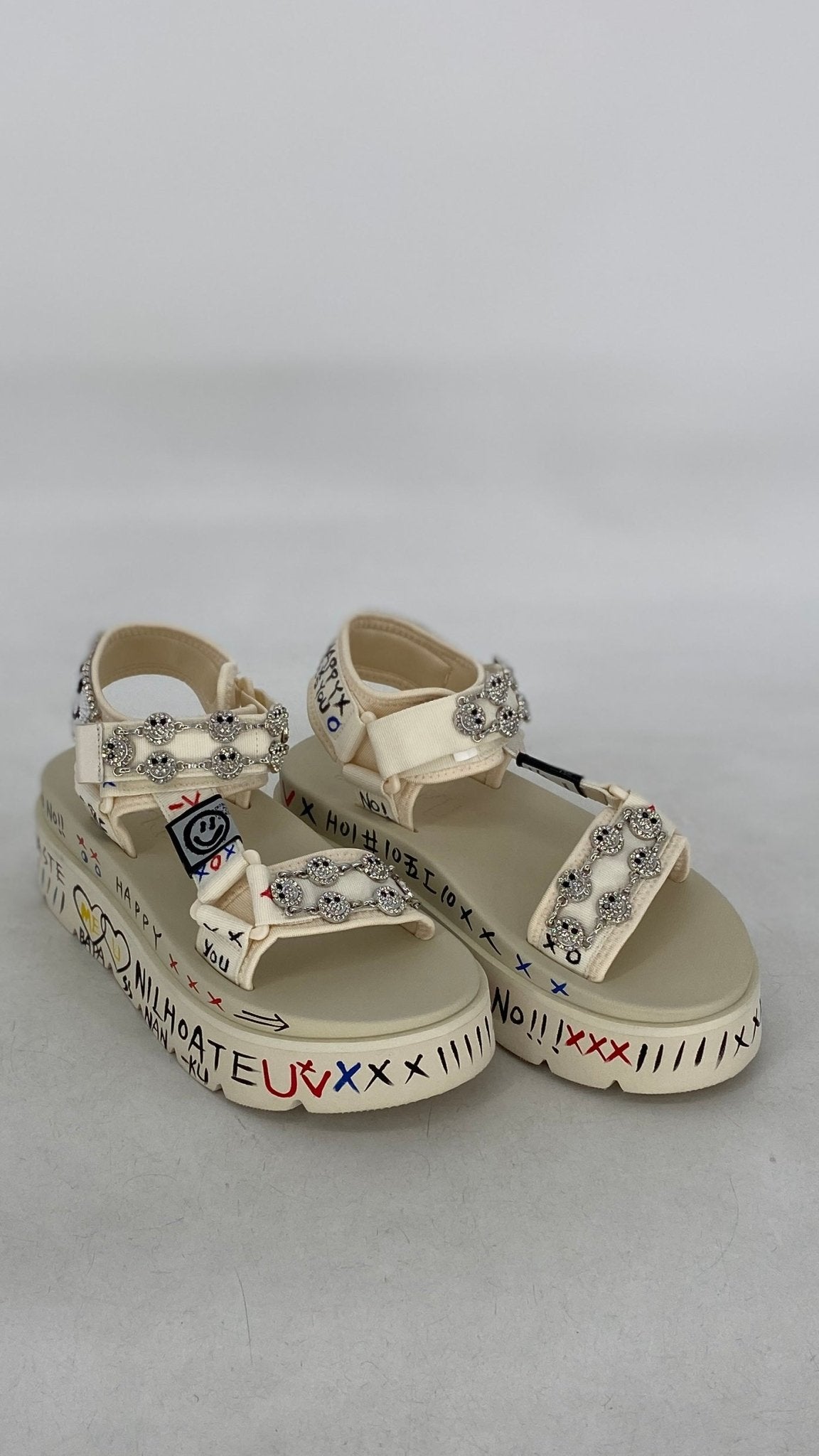 Sandalen NAN - NU "HAPPY", schwarz, creme - By Elena FashionBy Elena Fashion