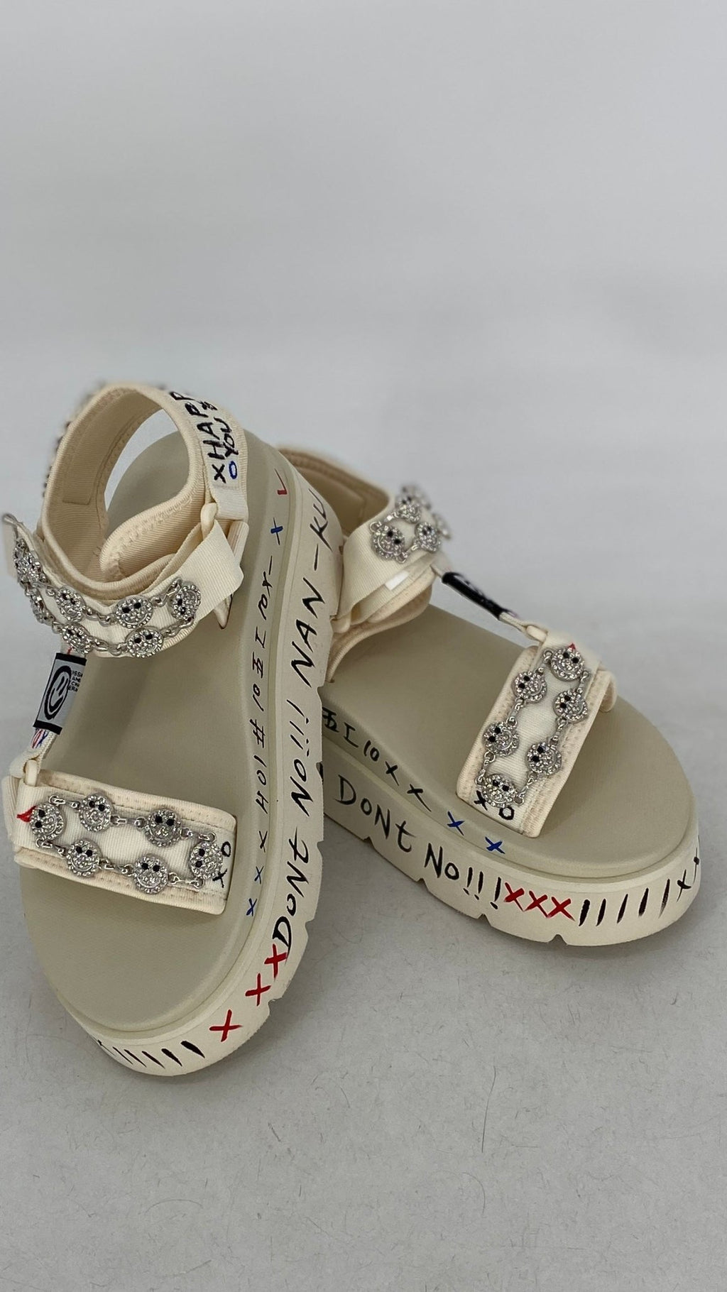 Sandalen NAN - NU "HAPPY", schwarz, creme - By Elena FashionBy Elena Fashion