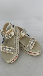 Sandalen NAN - NU "HAPPY", schwarz, creme - By Elena FashionBy Elena Fashion