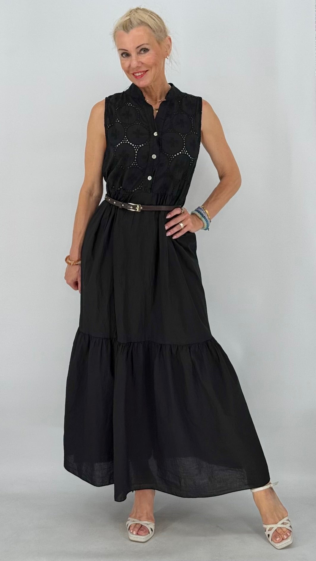 Boho-Maxikleid "Nica" in  Schwarz