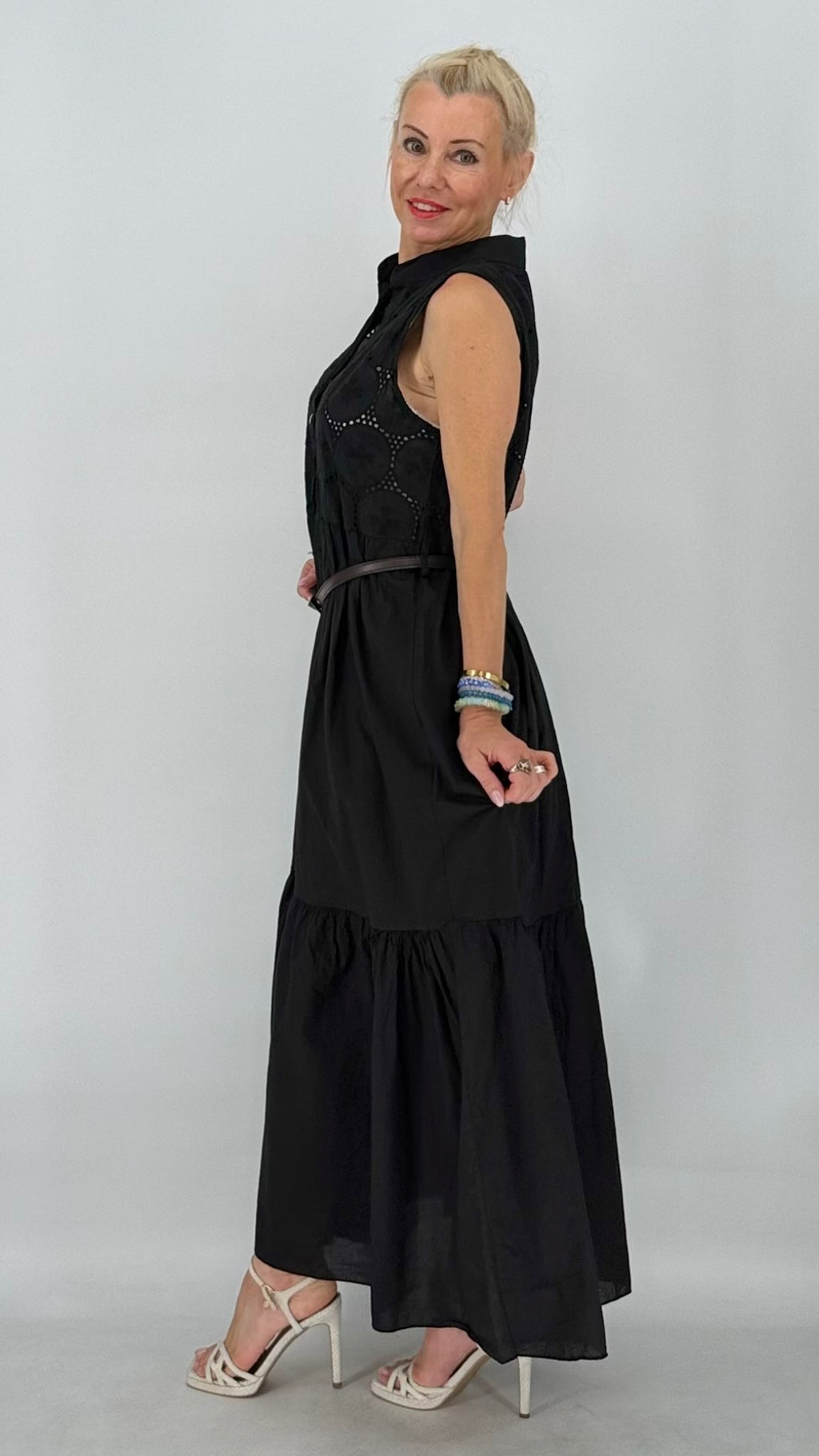 Boho-Maxikleid "Nica" in  Schwarz